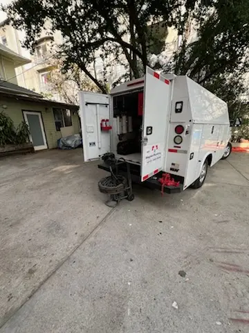 Magnet Plumbing service vehicle on-site for Faucet Repair in Sunset Hill Garden
